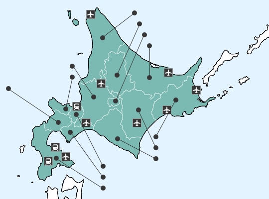 名寄駅周辺の地図