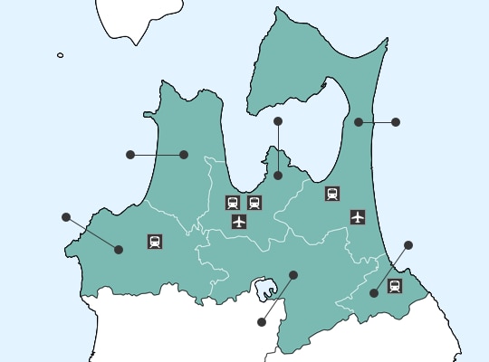 三沢駅周辺の地図