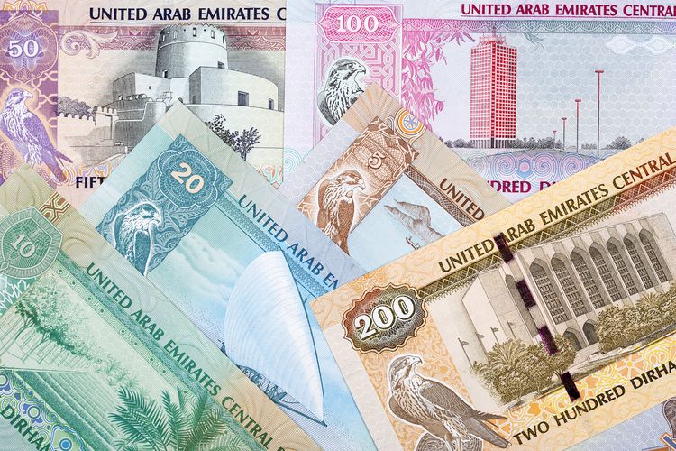 アラブ首長国連邦の通貨とチップ