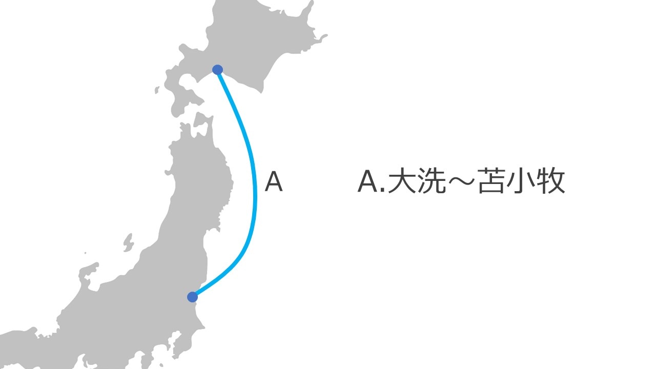 関東 (大洗港) から北海道への格安フェリー