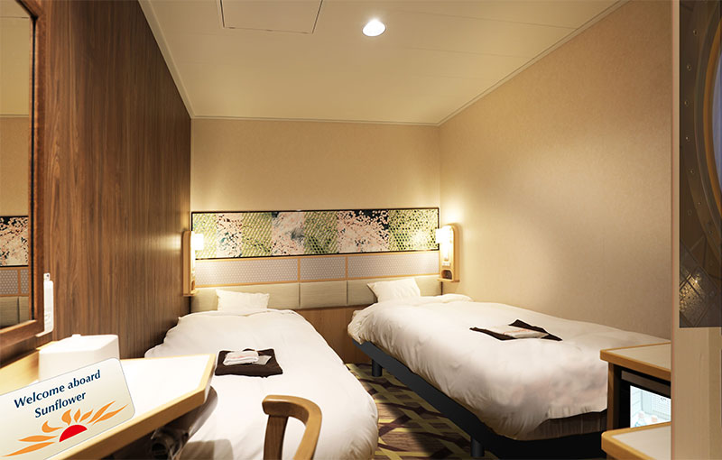 さんふらわあ　むらさきの客室 スーペリアツイン