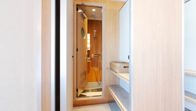 宮崎カーフェリーのシャワールーム