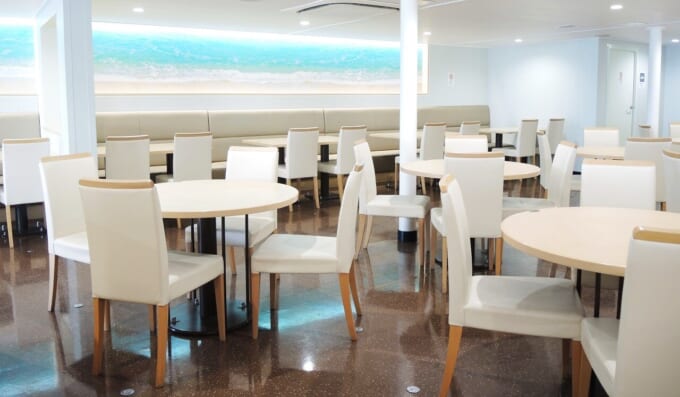 名門大洋フェリー「フェリーおおさかⅡ」レストラン