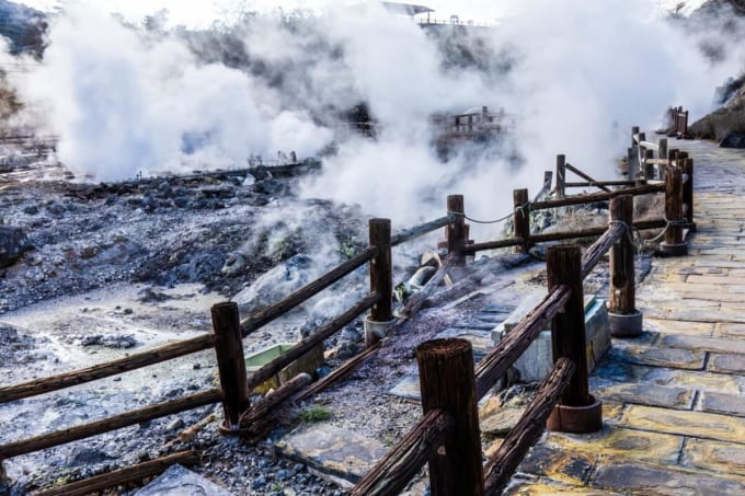 雲仙地獄「清七地獄」（長崎県雲仙市）