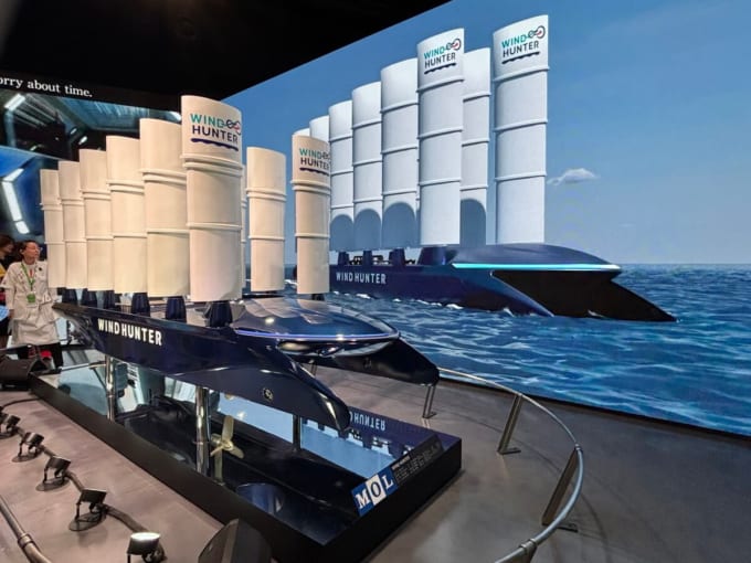 株式会社商船三井の次世代船「ウインドハンター」大阪・関西万博「未来の都市」