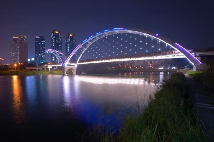 太和江国家庭園「十里大畑橋（シムニデバッキョ）」（韓国・蔚山）