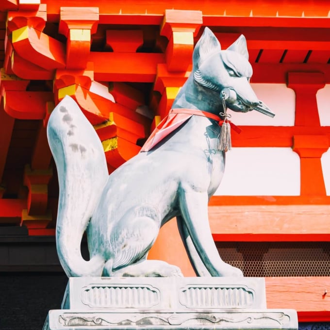 伏見稲荷大社 白狐さん