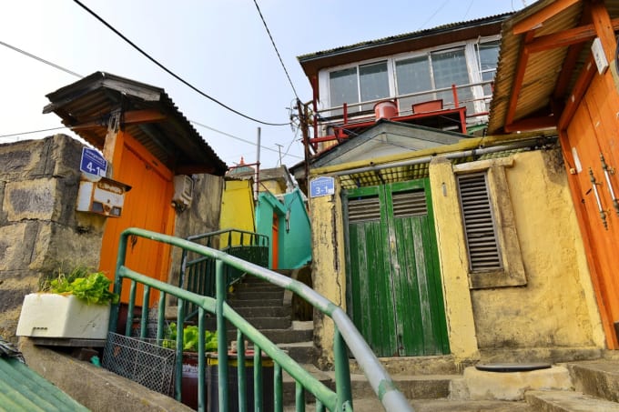 韓国・木浦の街並み