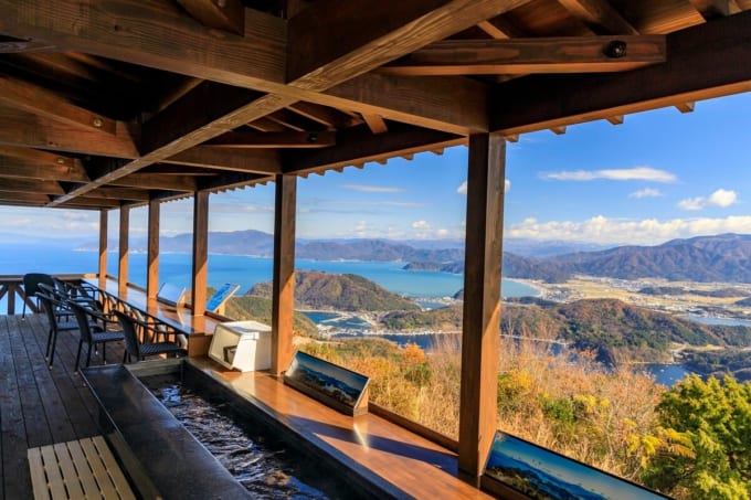 天空の足湯（三方五湖レインボーライン山頂公園）