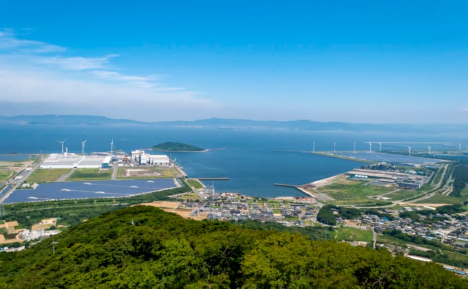 蔵王山展望台の昼間の眺め
