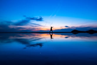 父母ヶ浜の幻想的な風景