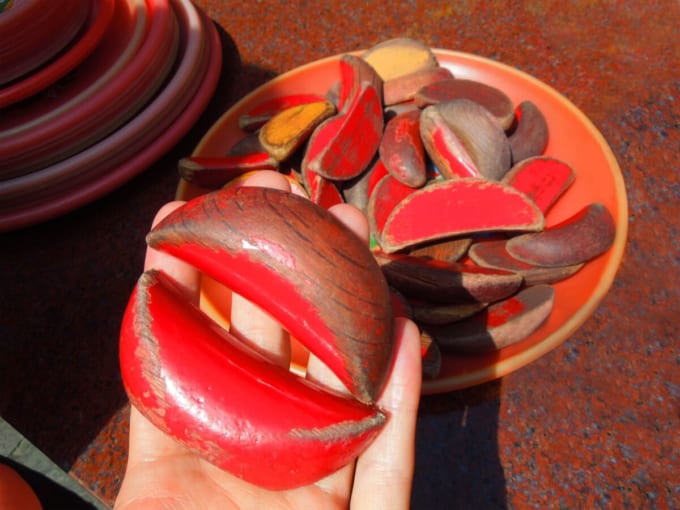 龍山寺　擲筊（ポエ占い）（台湾・台北）