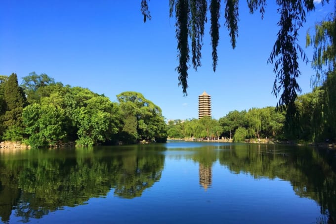 北京大学の未名湖