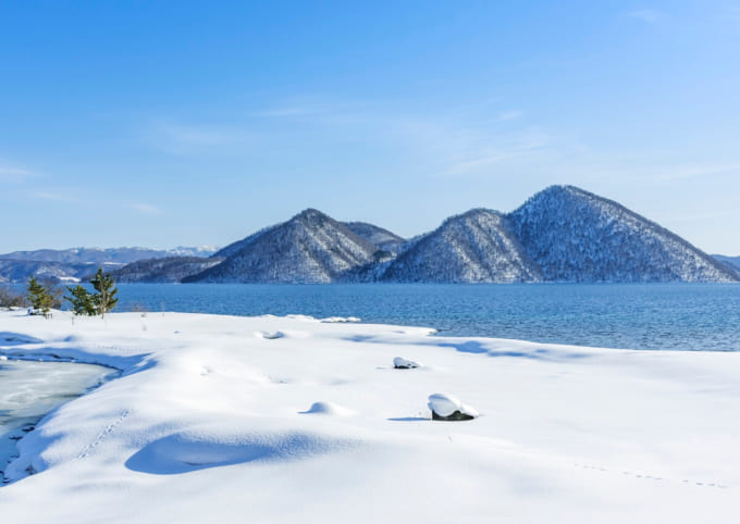 冬の洞爺湖