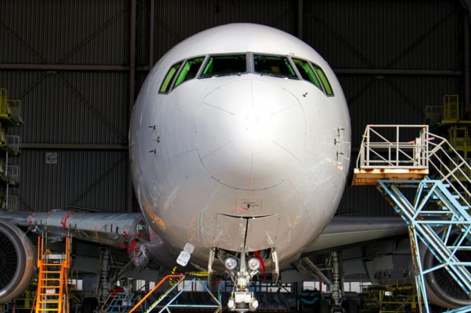 JAL工場見学　格納庫