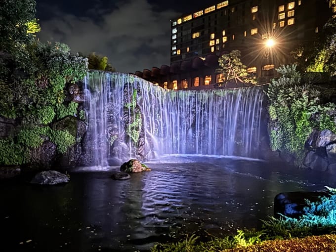 ホテルニューオータニ 日本庭園　フルカラーライトアップ