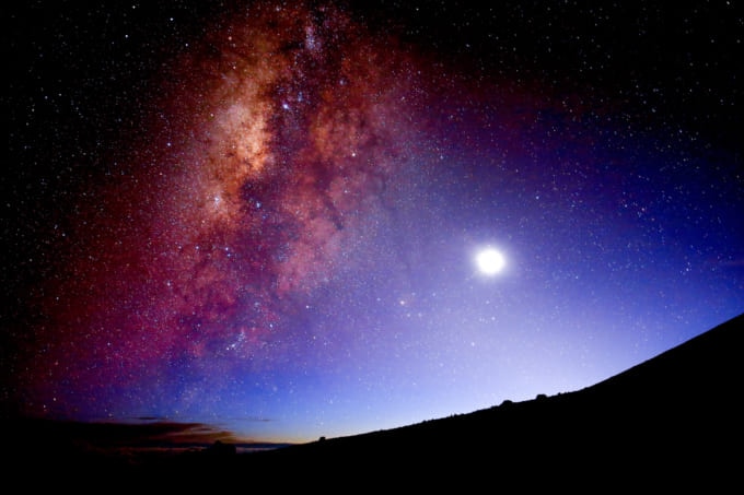 マウナケア山の星空