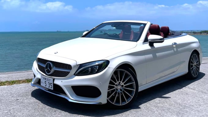 セレクトレンタカー 那覇営業所　メルセデスベンツC180カブリオレスポーツ　ホワイト