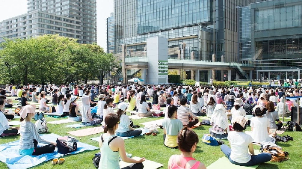 東京ミッドタウンの新緑の中でヨガやAlohaを楽しもう！2020年4/24～5/31🎏MIDTOWN OPEN THE PARK 2020