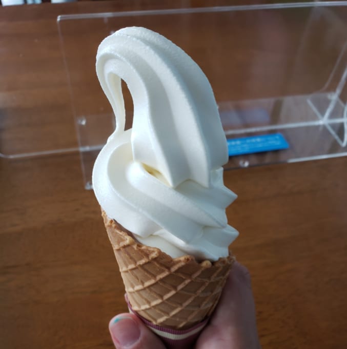 稚内公園で販売されているソフトクリーム