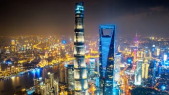 上海環球金融中心と上海中心