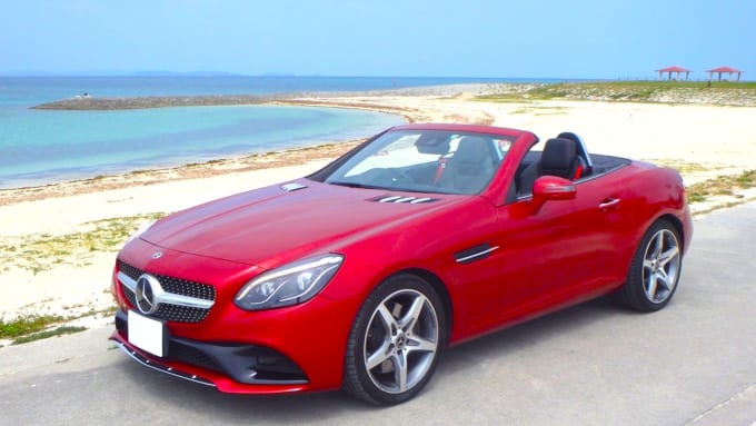 ACSレンタカー 那覇支店　メルセデスベンツ　SLC180　 スポーツ（ワインレッド）