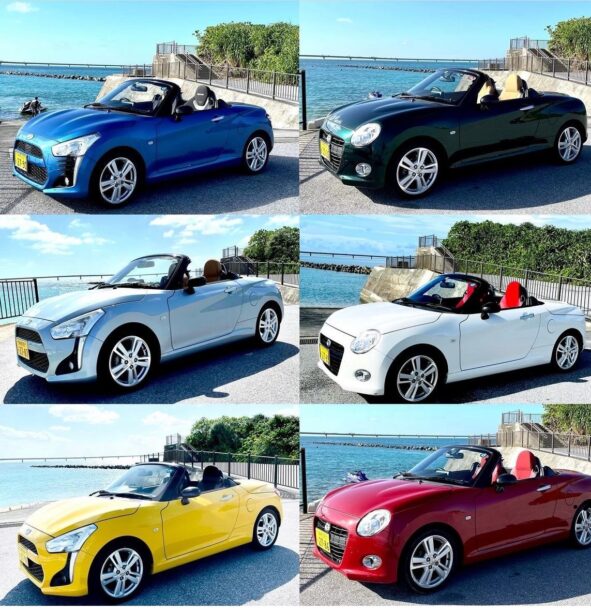 元気レンタカー　コペン　カラー6色