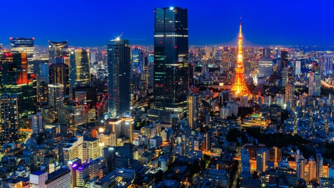 六本木ヒルズ展望台 東京シティビューからの夜景