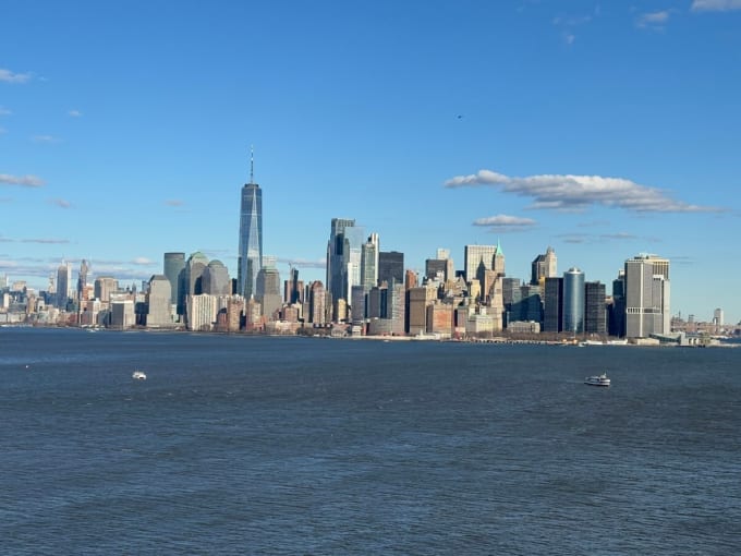 自由の女神　台座から望むマンハッタン