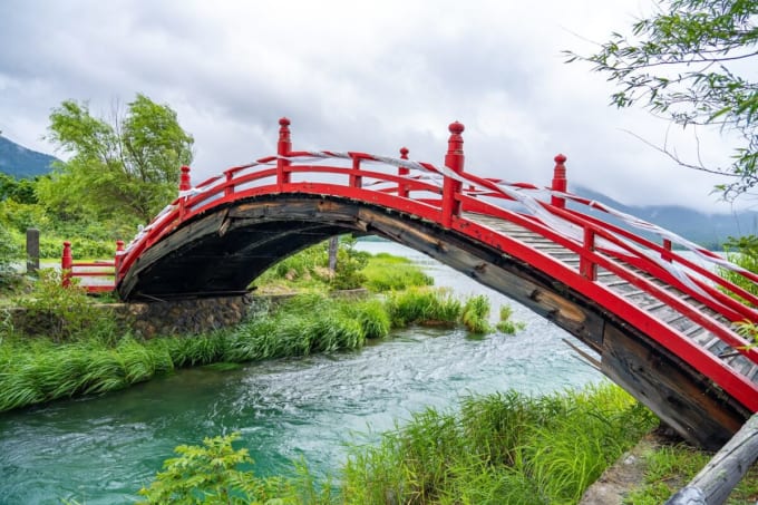 霊場恐山　三途の川 太鼓橋