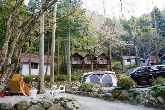 道志村のキャンプ場