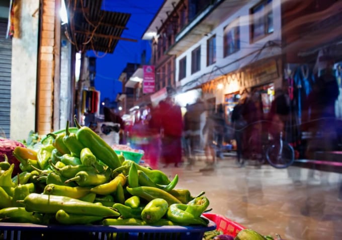 タメル地区（カトマンズ）