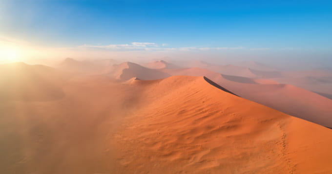 世界遺産　ナミブ砂漠（ナミビア）