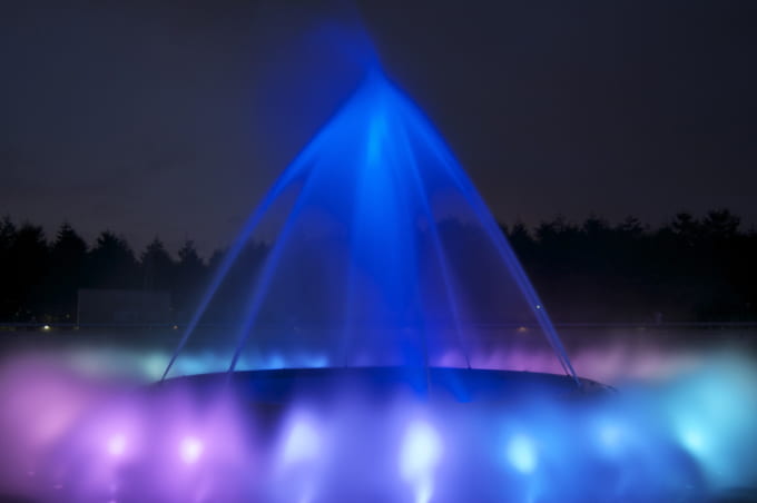 モエレ沼公園　水の彫刻「海の噴水」（北海道札幌市）
