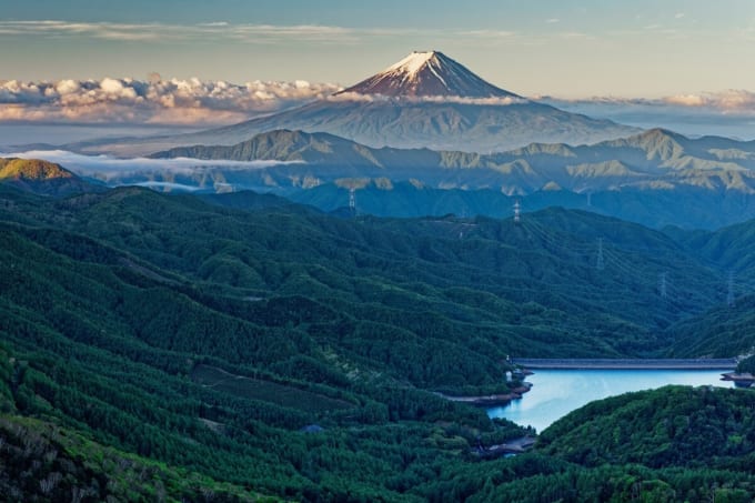 大菩薩嶺から望む富士山