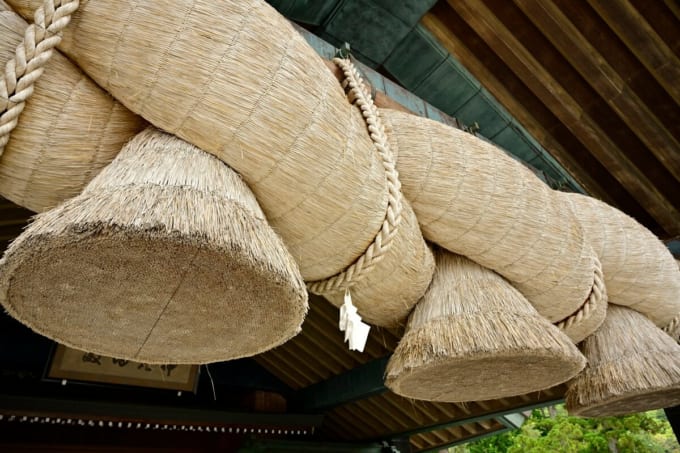 出雲大社神楽殿の大しめ縄
