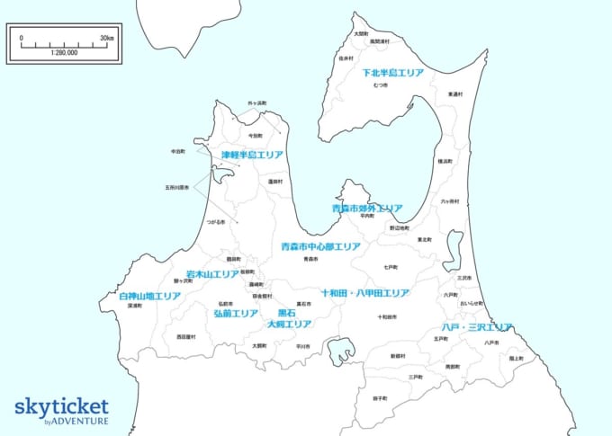 青森県　エリアマップ