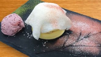 「パンケーキカフェcafeblow」桜のふわふわりパンケーキ