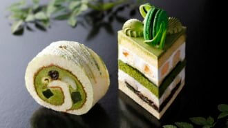 ホテルニューオータニ　パティスリーSATSUKI『新edo抹茶ショートケーキ』『新edo抹茶ロール』