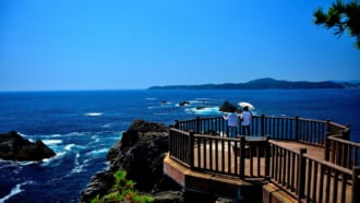 碁石海岸から望む太平洋