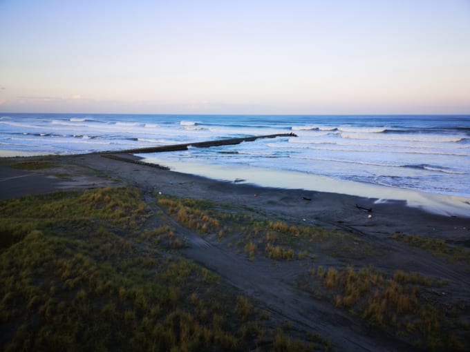 ミスビードル号記念広場 淋代海岸