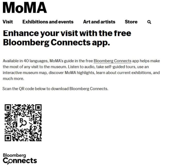 「Bloomberg Connects」ガイドアプリ