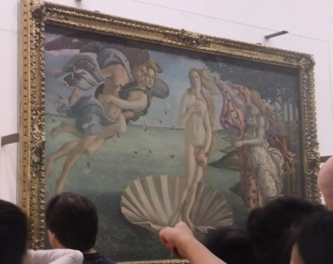 ウフィツィ美術館『ヴィーナスの誕生』（イタリア・フィレンツェ）