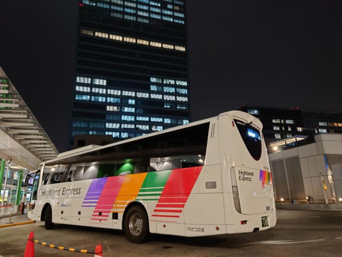 上高地へのアクセス【高速バス（直行）】