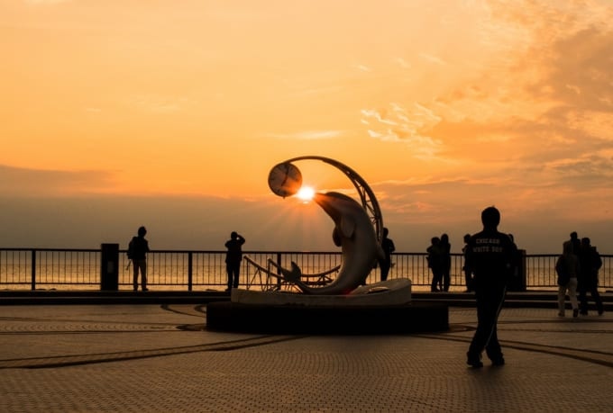 ノシャップ岬の夕焼け