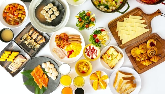 スマイルホテルプレミアム札幌すすきのの朝食ビュッフェ