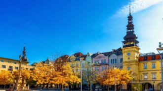 オストラヴァ市の中央広場