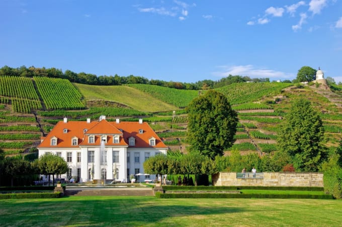 ヴァッカーバルト城（ドレスデン郊外のワイナリー）