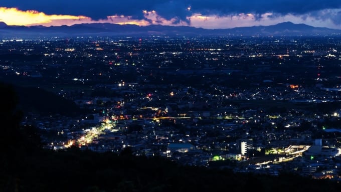 中間平の展望台