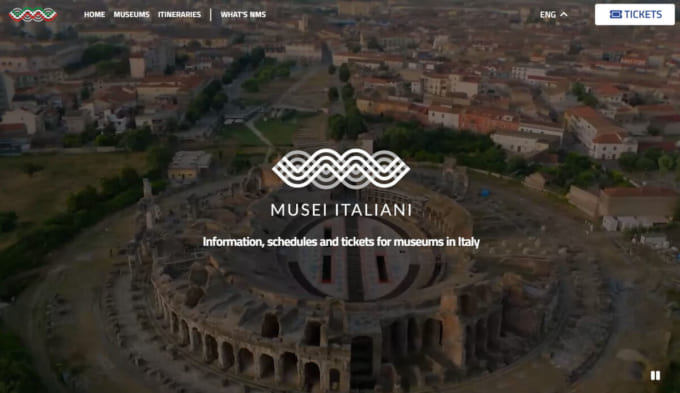 イタリア文化省管轄の公式ポータルサイト